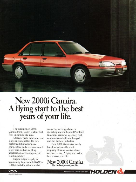 1987 Holden Camira JE 2000i Sedan